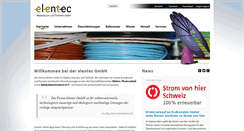 Desktop Screenshot of elentec.ch
