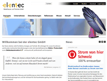 Tablet Screenshot of elentec.ch